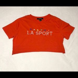 Short LA sport crop top